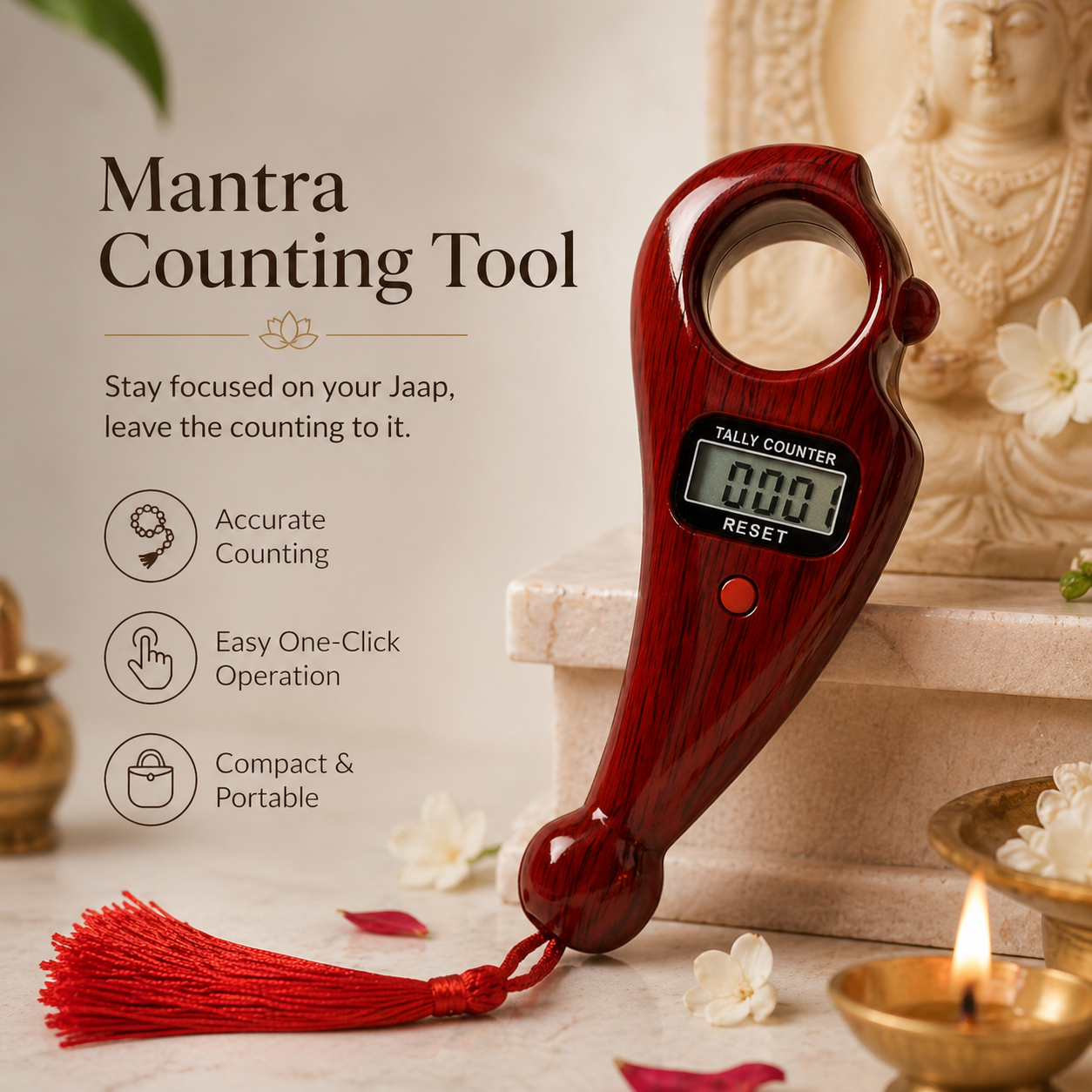 Mantra Counting Tool For Puja